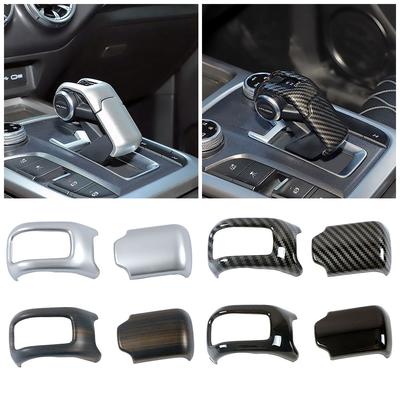 For GWM Tank 300 2024 2024 RHD LHD Carbon Gear Shift Lever Knob Cover Trim Interior Accessories Center Console Black Decor