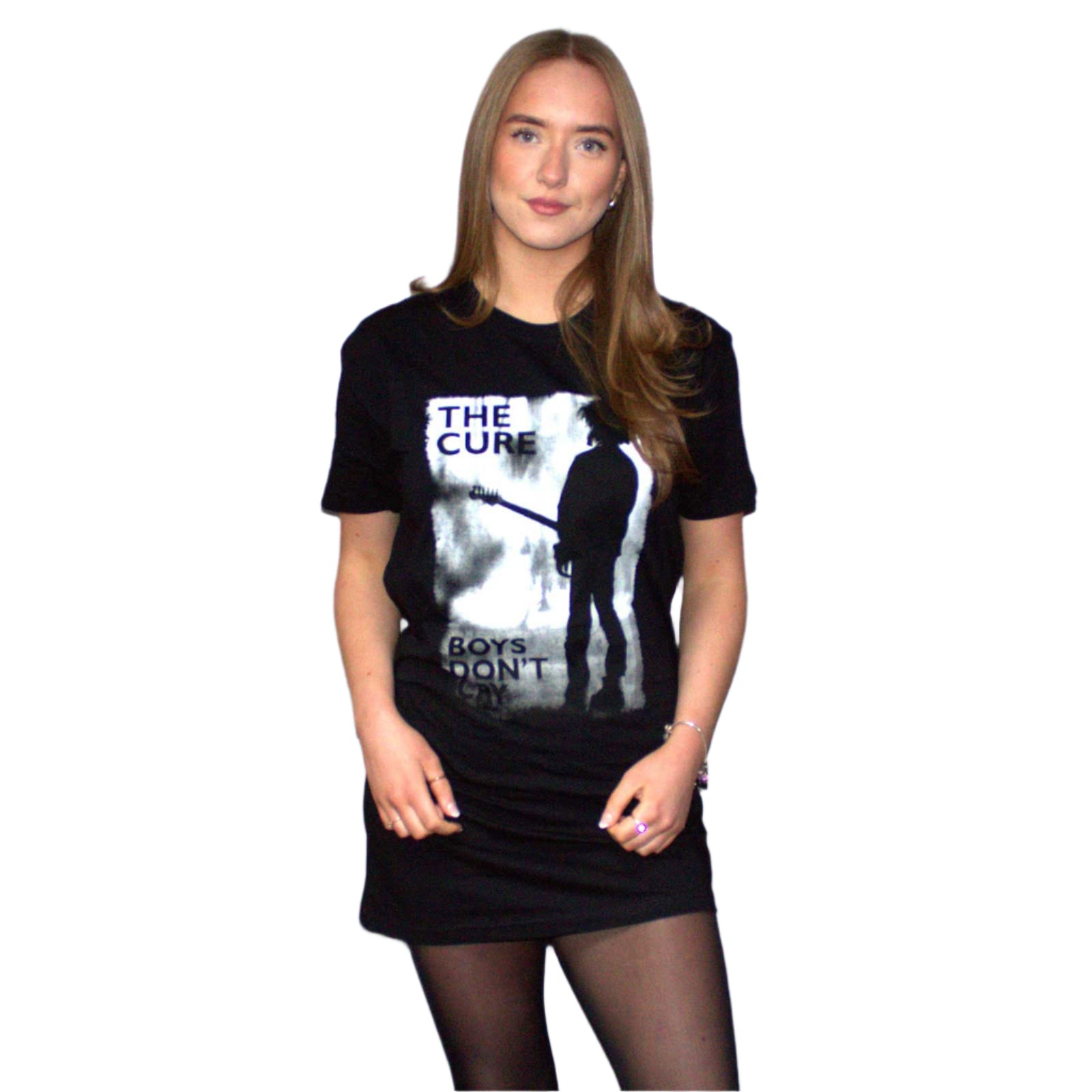 The Cure Ladies TShirt Dress Boys Dont Cry Black White OFFICIAL NEW S