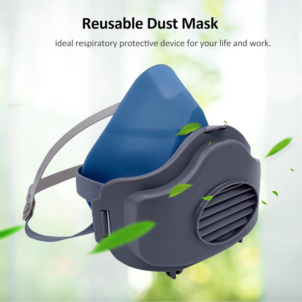 3200 Dust Mask Reusable Half Face Cov Mask with Filt Cotton KN95 Dust-Proof Mask Suitable for Industry, Dust Prevention, Grinding, Deco