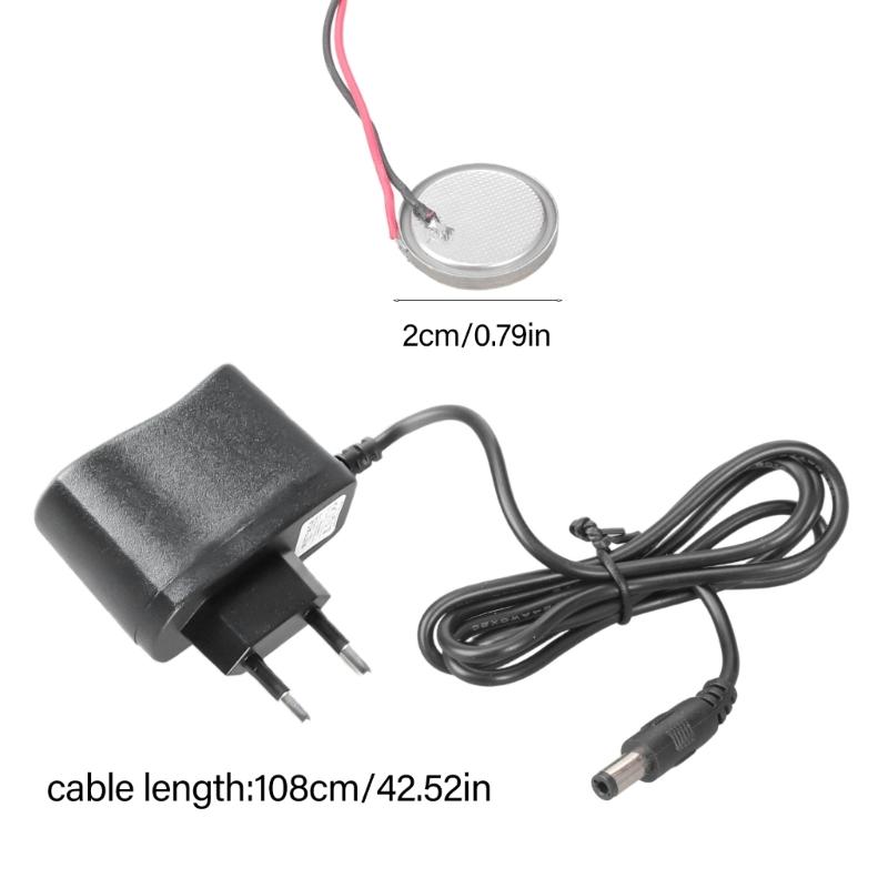 DC3V Power Supply Adapters Replacement For CR2032 Battery With EU Plugs 108cm Cable For Electronic Devices