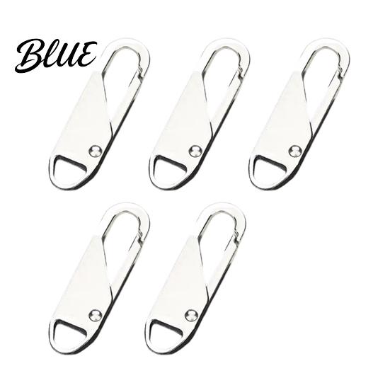Metal Zipper Tabs 5/20Pcs Pull Replacement, Detachable Tab, Luggage Repair Accessories Universal Zip Puller for Backpacks Jackets Clothing Tab