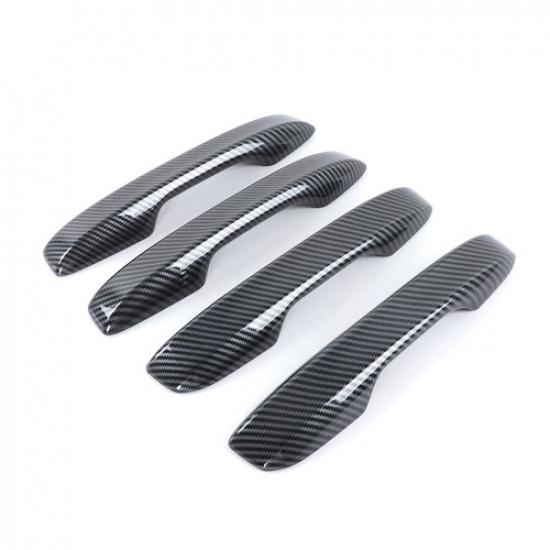 Carbon Fiber ABS Exterior Outer Smart Door Handle Trim For Acura Integra -24