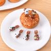 6Pcs Animal Cat Paw Fruit Fork Mini Cartoon Children Snack Cake Pick Toothpick