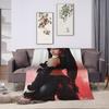 Tifa Lockharts Back View Flannel Printed Blanket Suitable for All Seasons Suitable for Living Room Office Sofa and Travel