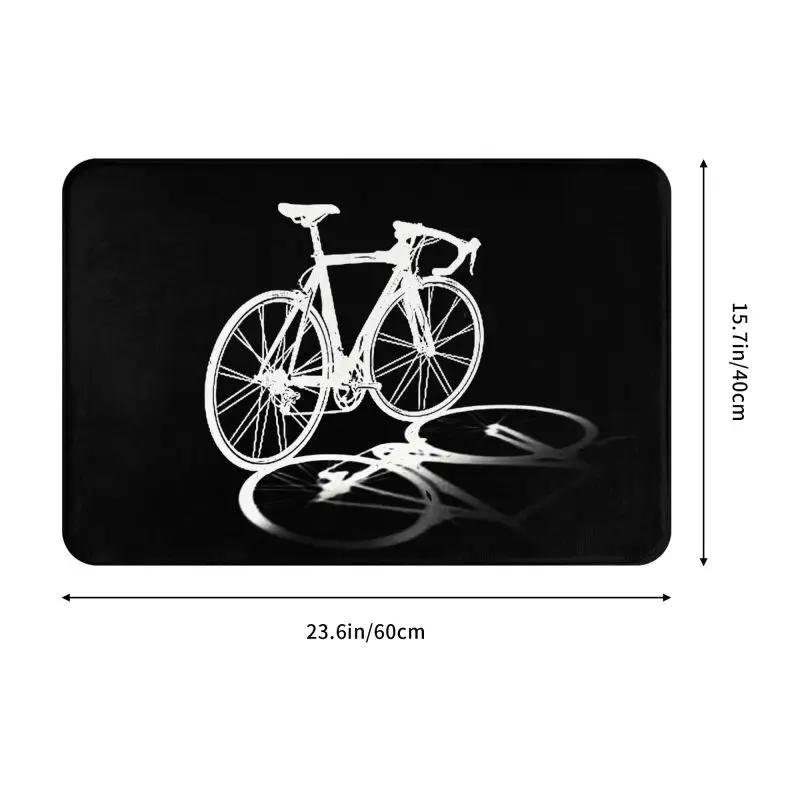 Personalized Bicycle Bike Riders Doormat Mat Anti-Slip Bicycling Cyclist MTB Mountain Biking Kitchen Bath Toilet Rug Carpet