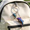 Keychain Pendant Zinc Alloy Dolphin Design Key Chain Easy To Hang Electroplated Metal Key Ring Backpack Car Accessory