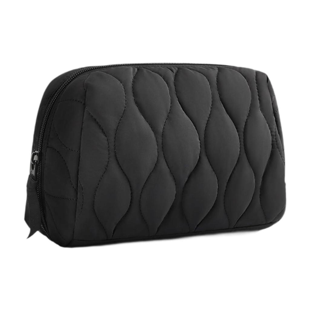 Bolsa de Almacenamiento Organizadora de Cosméticos para Maquillaje Bolsa Cosmética de Apertura Amplia Ligera Acolchada