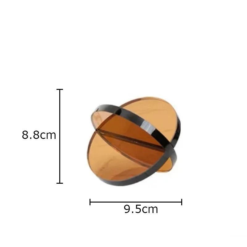 Crystal Geometric Cross Ornaments Desk Decoration Modern Crafts Circle Geometric Statue Abstract Artwork Room Aesthetic Decor