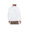Nike Embroidered Logo Crew Neck Long Sleeve T-Shirt Men White DO7390-100