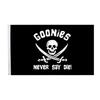 2x3ft 3x5ft GOONIES-NEVER SAY DIE Fahne Wandteppich Banner Für Innen Außen Dekoration, Heimdekoration, Außendekoration, Gartendekoration