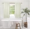 Kitchen Curtains 45 Inch Length for Farmhouse Window Over Sink,Vintage Boho Floral Pattern Pleated Beautiful Cafe Curtains,Beige