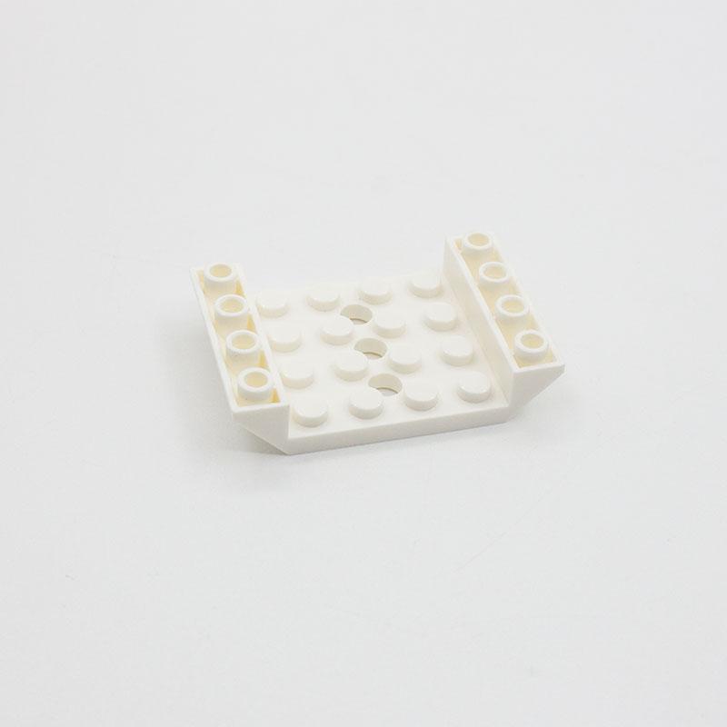 Porco Arco-Íris Partículas MOC 60219 Inclinação Invertida 45° 6x4 Dupla com Recorte 4x4 3 Furos Blocos de Construção DIY Compatível Brinquedos Tech