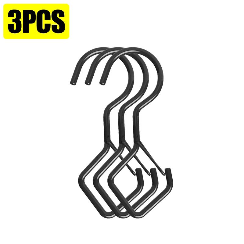 Safety Buckle S Shaped Hooks Windproof S Hook for Hanging Plants Coffee Cups Home Kitchen Storage Racks Clothes Towels S Hooks