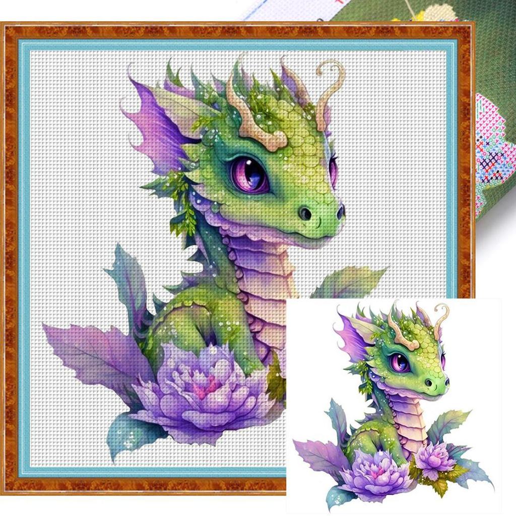 Full Embroidery Cotton Thread 18CT Printed Cross Stitch Kit Artwork