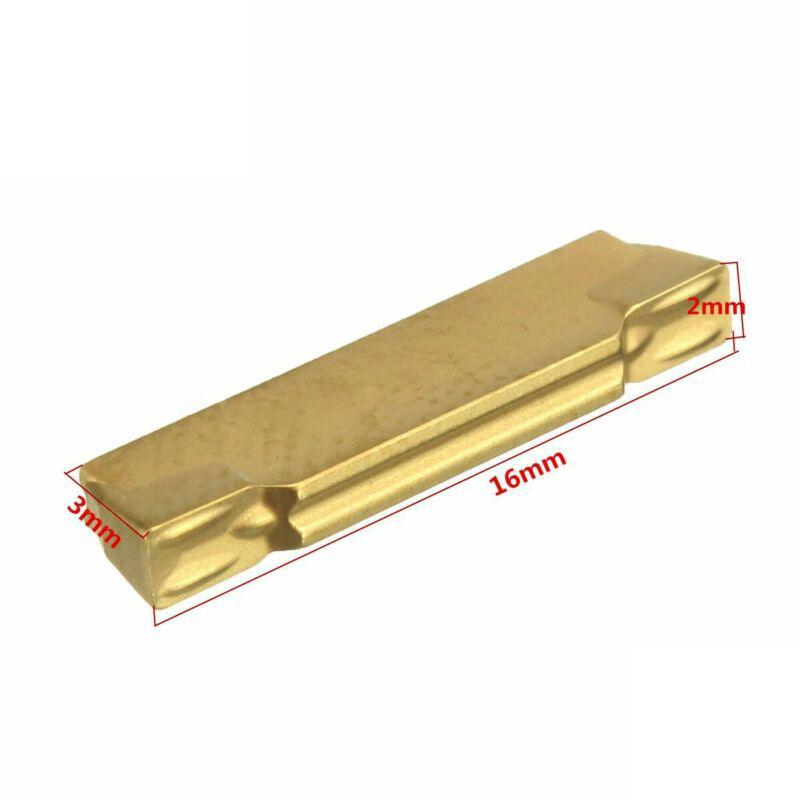 10 pcs MGMN200G Carbide Inserts 2mm Width for MGEHR MGIVR Grooving Cutters Compatible with Various Materials Including Steel