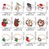 Hot Christmas Thanksgiving Ceremony Sense Napkin Ring Bell Elk Napkin Buckle Napkin Ring Decoration