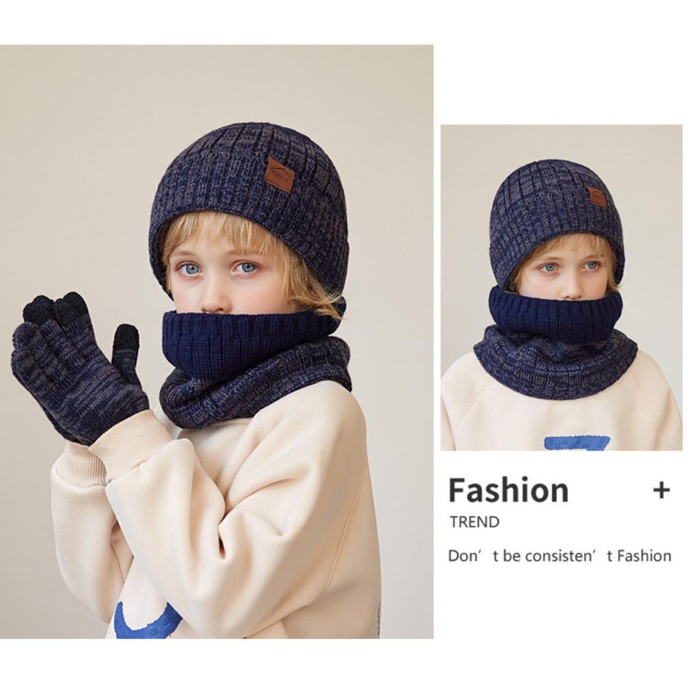 Windproof Baby Hats Scarf Set Ear Protection Winter Baby Cap New Baby Beanie Scarf Autumn Winter