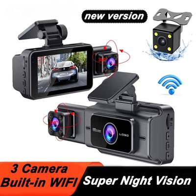 2/3 Channel 1080P Car DVR WIFI Dash Cam for Cars Video Recorder Rear View Camera for Vehicle Black Box Night Vision Car Assecories