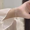 Double Layer Heart Bracelet: Women's Simple, Fresh, Versatile Design with a Cool, Indifferent Style
