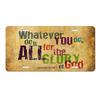 Sublimation Printed US Standard License Plate Metal Sign, 12x6 Inches, Hot-Selling Design