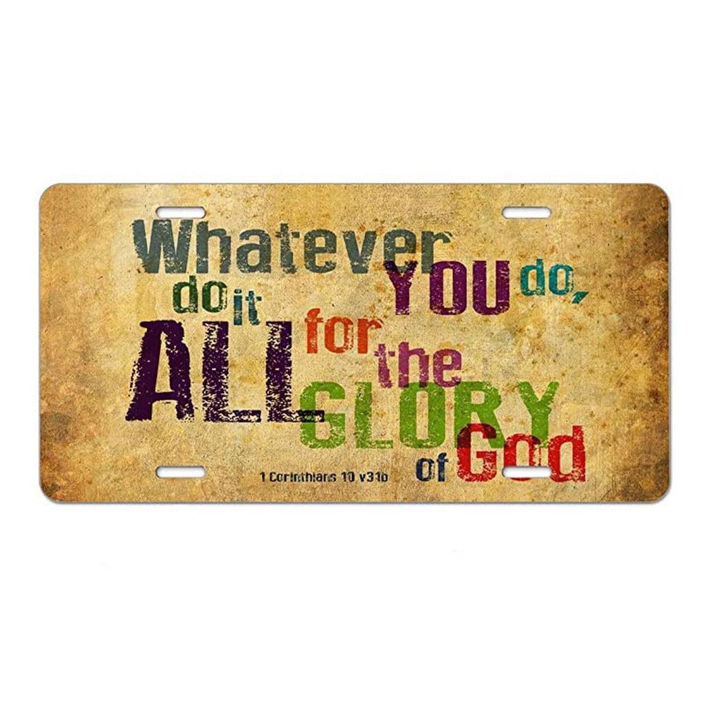 Sublimation Printed US Standard License Plate Metal Sign, 12x6 Inches, Hot-Selling Design