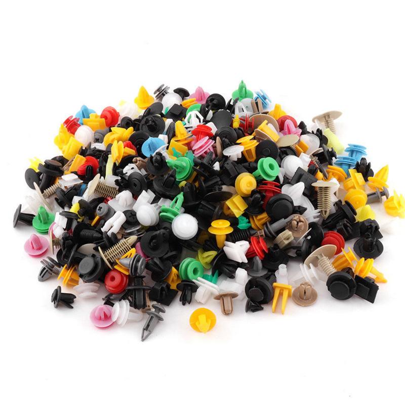 50pcs mixed plastic clips car interior fixed door panel fender nylon screws car mixing clips