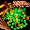 200-1Pcs Halloween Bouncing Balls Glow In The Dark Halloween Theme Glowing Bouncy Balls Party Favors Supplies for Students Kid