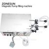 ZONESUN YG2 Magnetpumpe Elektrisch 2 Köpfe Erfrischungsgetränk Ätherisches Öl Ethanol Desinfektion Alkohol Flasche Flüssigkeitsabfüllmaschine