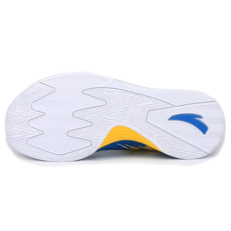 New Anta KT2 Cushioning, Slip Resistant, Abrasion Resistant, Breathable Low Top Basketball Shoes Men's Blue Yellow 11721101-3