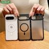 Matte Transparent For Magsafe Case For Google Pixel 10A 9 Pro XL 8 7 6 10 Pro 9A 8A 7A 6A Armor Wireless Charging Cover