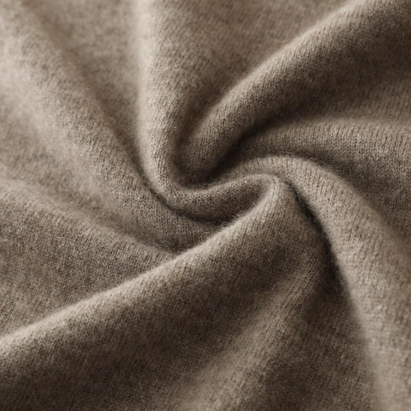 New cashmere sweater men's semi-turtleneck pure cashmere sweater men's loose bottoming cashmere knitted sweater