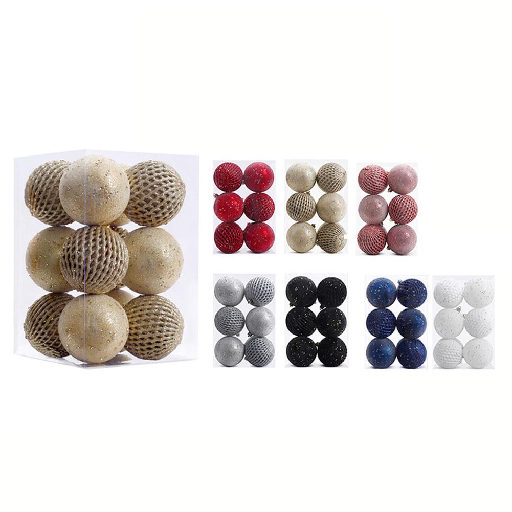 Christmas Balls 12 Pcs Shatterproof 8 Cm Ccessories