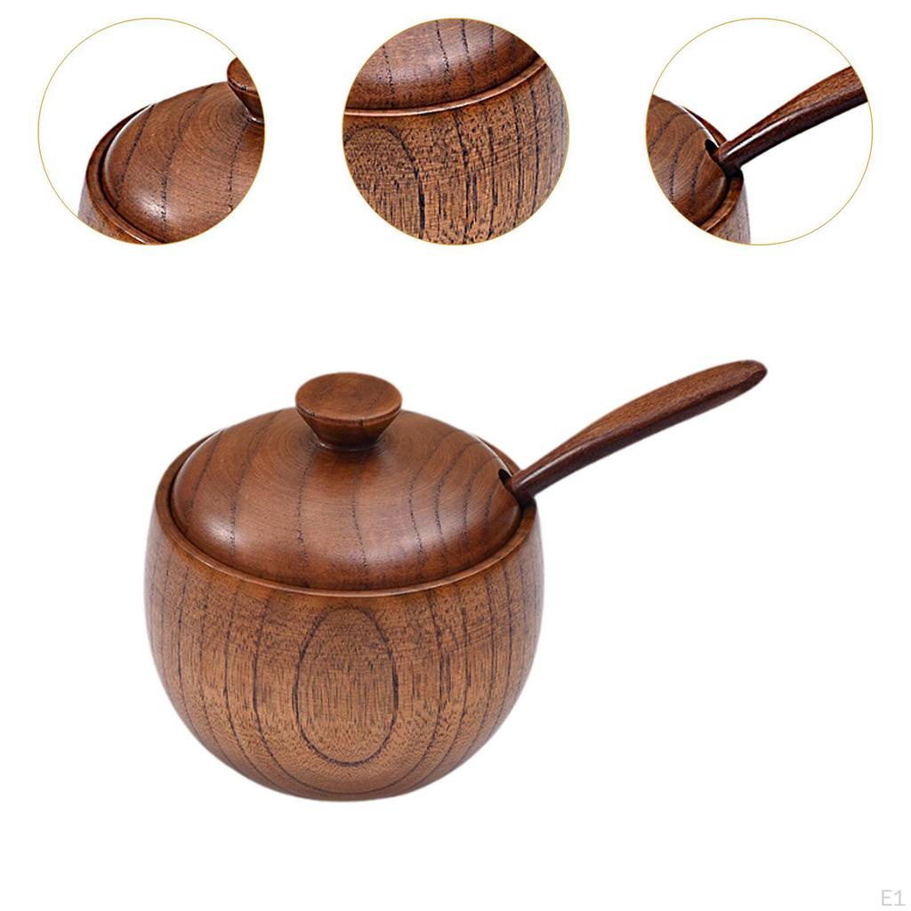 Set Classico di Barattoli per Spezie in Legno per un Elegante Stoccaggio in Cucina