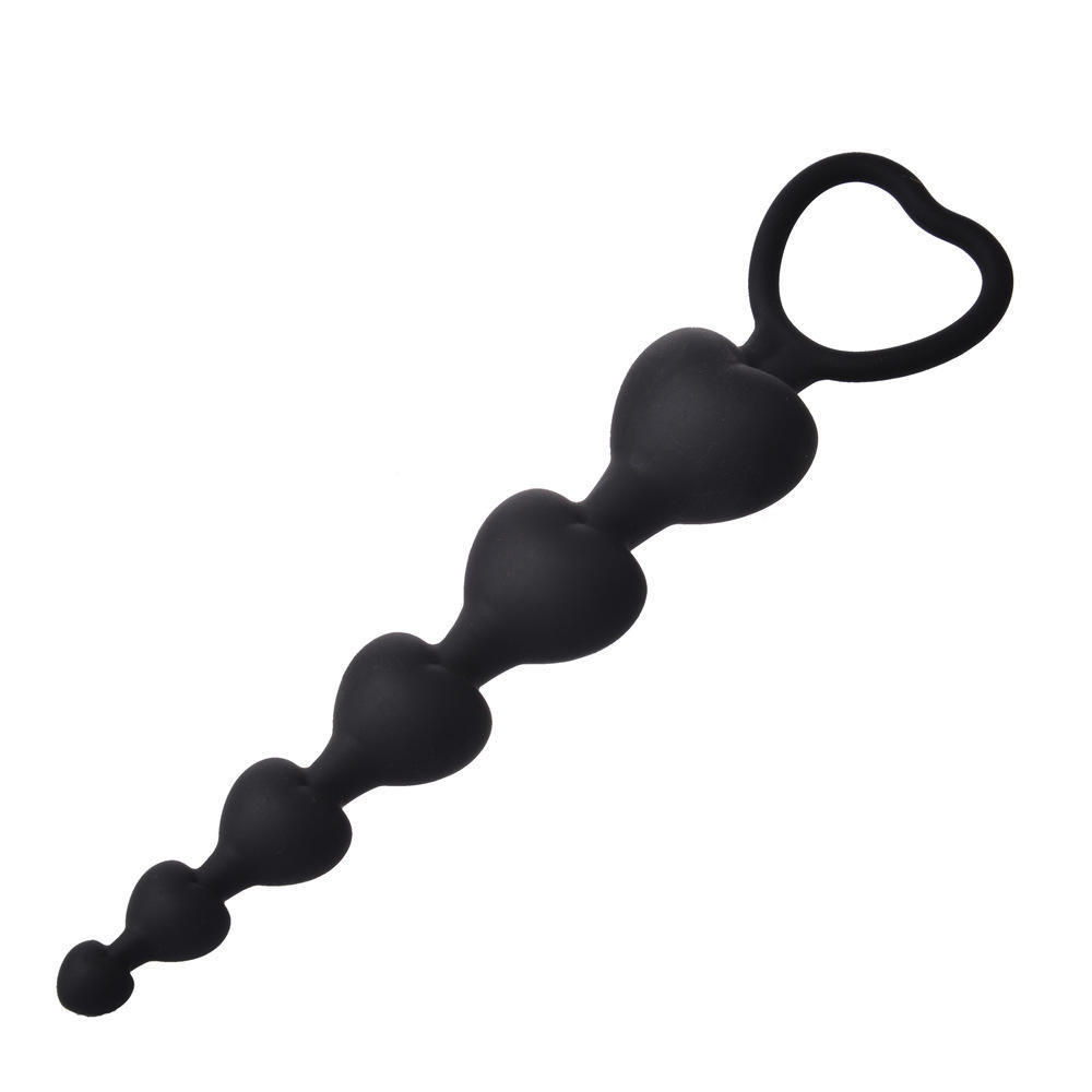 Sexy hračky stimulující bod G pro muže Ženy řitní otvor Velké koule Silikonové zátky pro dospělé Sexy Pár Sexy Heart Beads Soft Anal