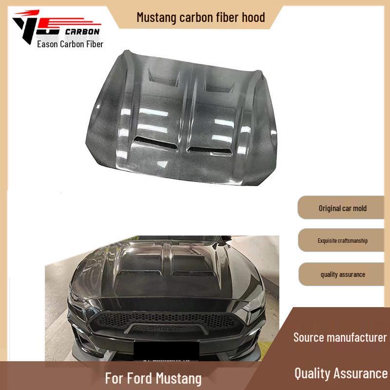 2015-2017 Mustang Carbon Fiber Hood Bonnet Car Accessory