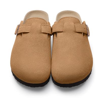 Fashion KIDMI Fashion Suede Clogs Slippers Men Clogs Slippers Cork Clogs Beach Sandals Outdoor Soft Nonslip Men Mules With Arch Support