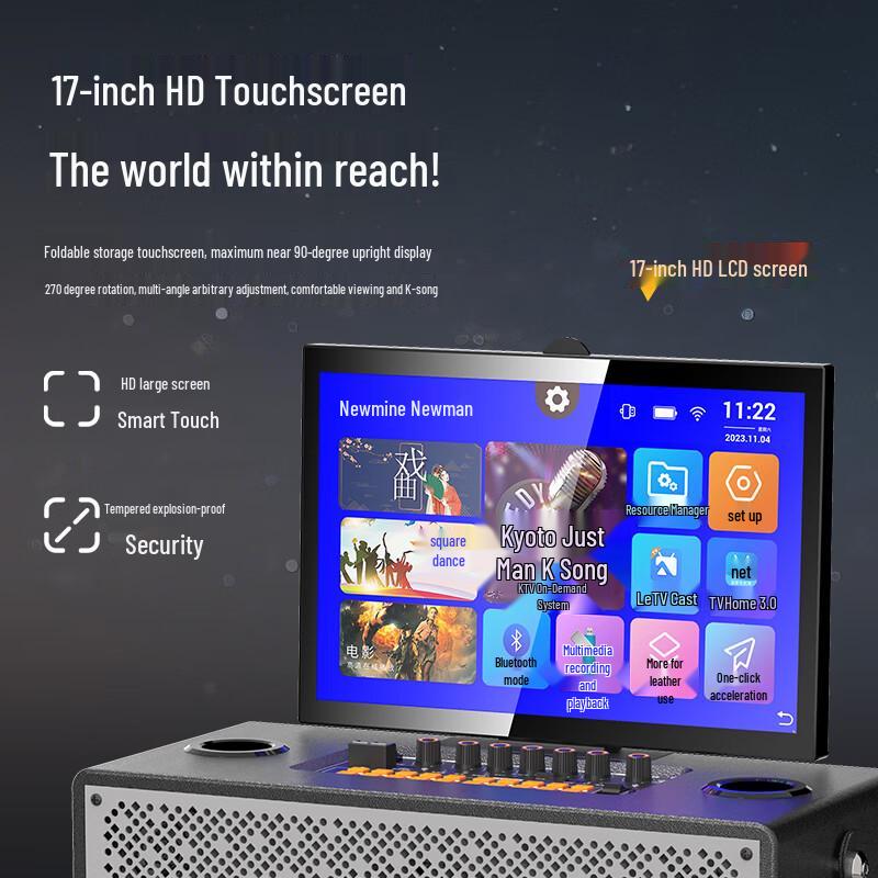 Newsmy N525 Portable KTV Bluetooth Speaker System CN Plug (adapter Included)