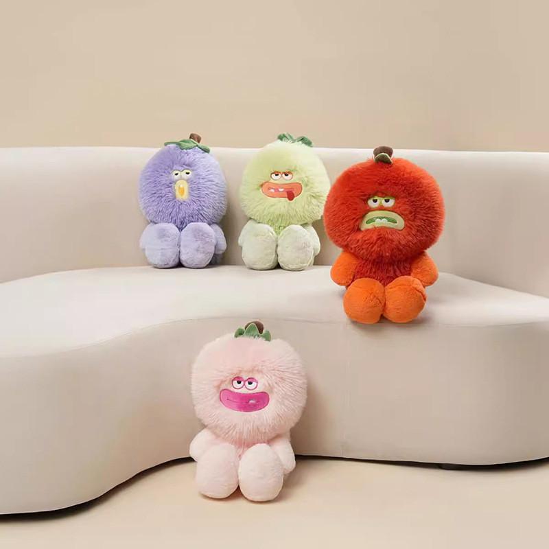 Soft Plush Monster Peach Fruit Toy With Pp Cotton For Bedroom Decor And Gifts