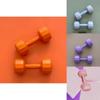 Stylish Pink And Green Dumbbells Set For Women Ideal For Home Fitness And Yoga