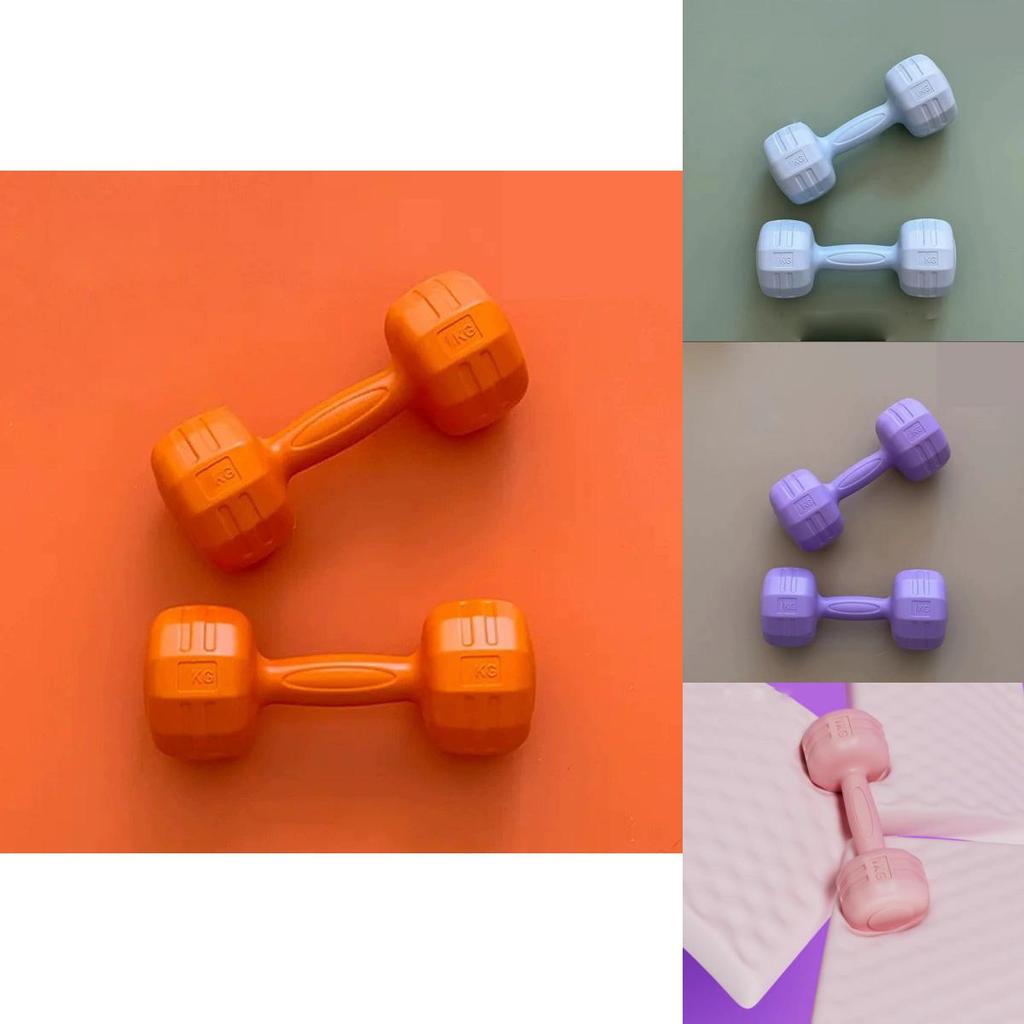 Stylish Pink And Green Dumbbells Set For Women Ideal For Home Fitness And Yoga