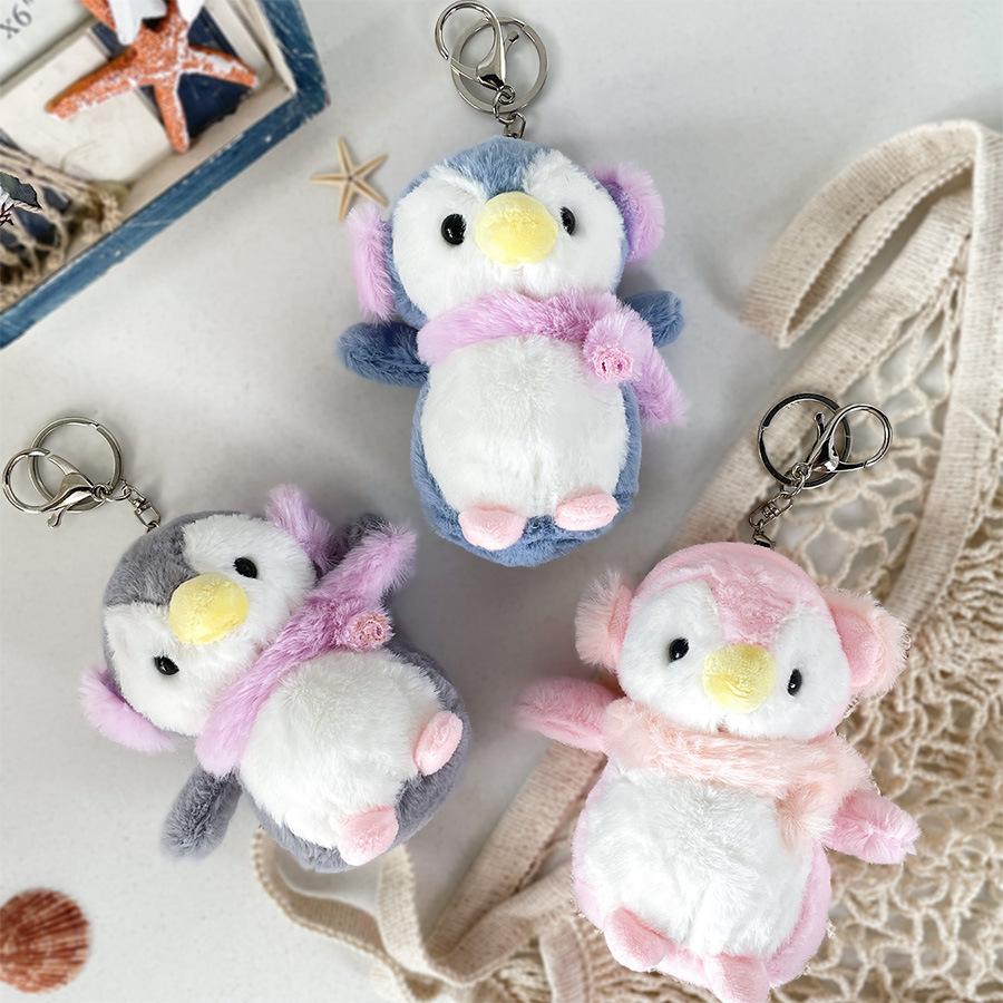 Fun Scarf Penguin Plush Keychain With Adorable Design Ideal For Surprises Birthday