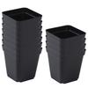 50pc Reusable Seedling Pots Gardening Square Plant Pots Nursery Pots with Drainage Holes Nursery Pot For Plants Vegetables