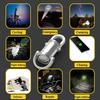 COB LED Mini Keychain Flashlight USB Rechargeable Portable Flashlight Keychain Light Camping Pocket Torch Lamp For Outdoor Camping Fishing Walking
