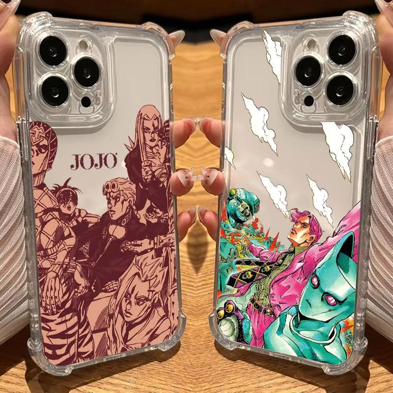 JoJos Bizarres Anime Abenteuer Handyhülle Für iPhone 17 Air 16 e 15 14 13 12 11 Pro Max Plus Mini SE 2020 2022 Weiche Hülle