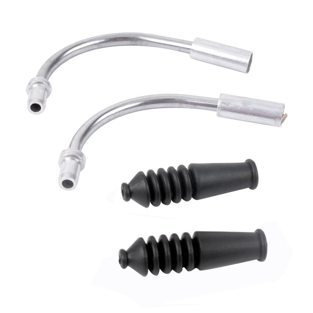 4 Sets MTB Mountain Bike V Brake Noodles Cable Guide Bend Tube Pipe Sleeves Protector Hose