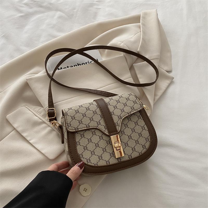 

Французская сумка женская 2025 новая высококачественная сумка через плечо в иностранном стиле популярная супер горячая сумка-седло серый