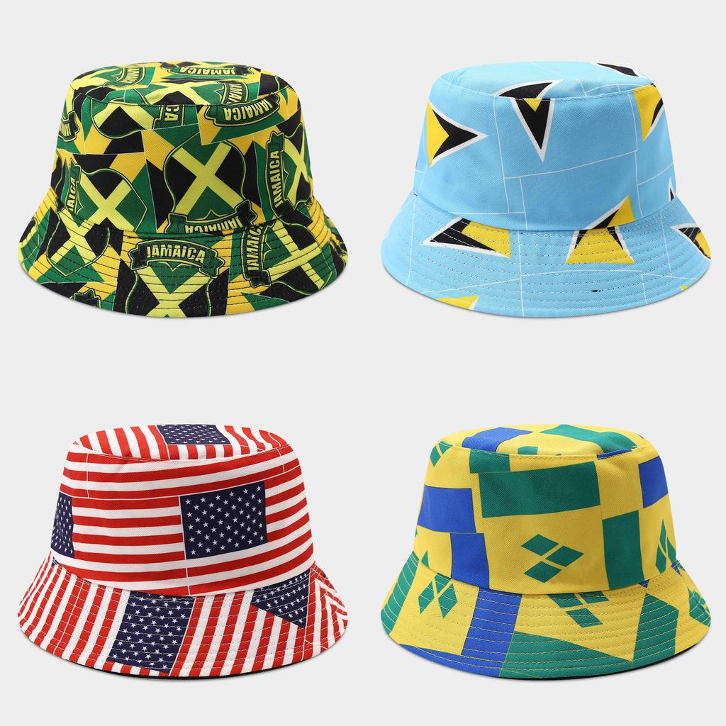 Cappello da Sole A Doppia Faccia Con Visiera Corta Per Protezione Solare All'Aperto - Coppa del Mondo di Calcio