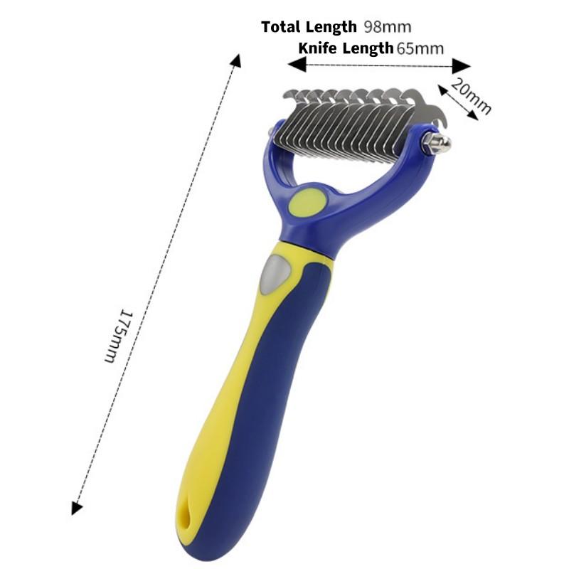 Dog Brush Double-sided Dog Comb Knife Combs for Dogs Hair Knot Cleaning Pet Hair Remover Dogs Comb Pet Grooming Pets Accessories