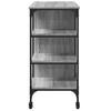 Kitchen Trolley in Grey Sonoma 100x45x89.5 cm Engineered Wood