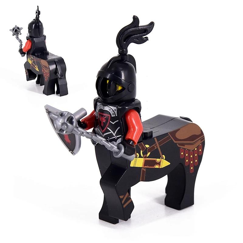 Mittelalterlicher Ritter Antiker Soldat Minifigur Montage Bausteine